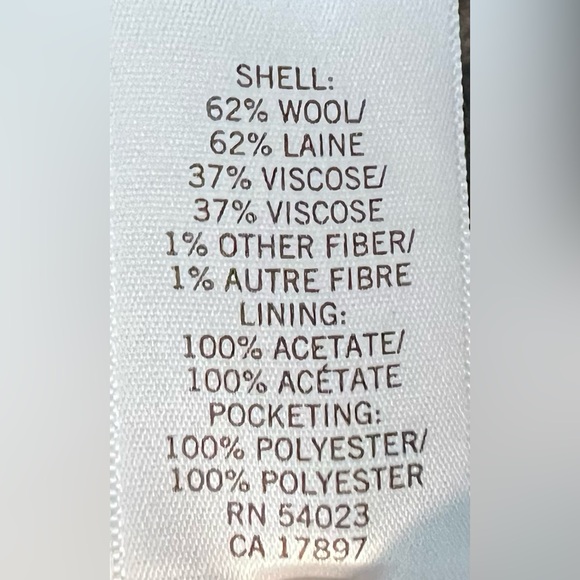 Banana Republic Wool Gray Front Zipper Car Coat - Picture 9 of 9